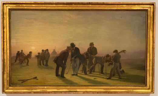 “A Summer Evening on the Musselburgh Links” by Charles Lees, 1859