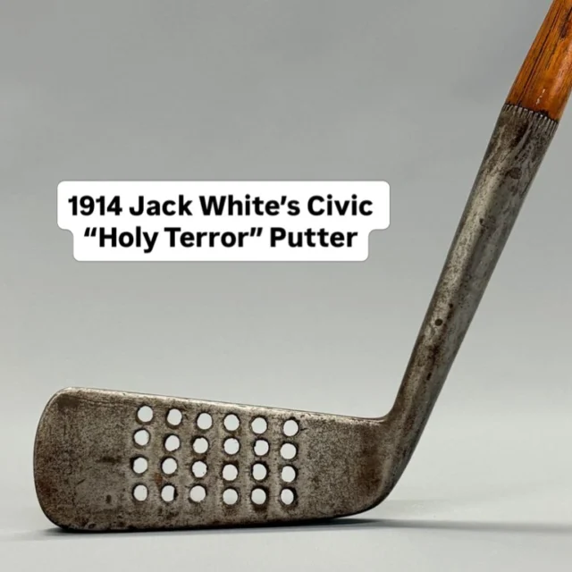 Early 1900s golf clubmakers had some interesting ideas on how to improve your putting 👀 

#golfclubs #golfcollecting #vintagegolf #golfhistory #putters